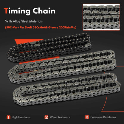 2X Timing Chain Kit for Chevy Equinox (2008–2017) Impala Malibu Cadillac