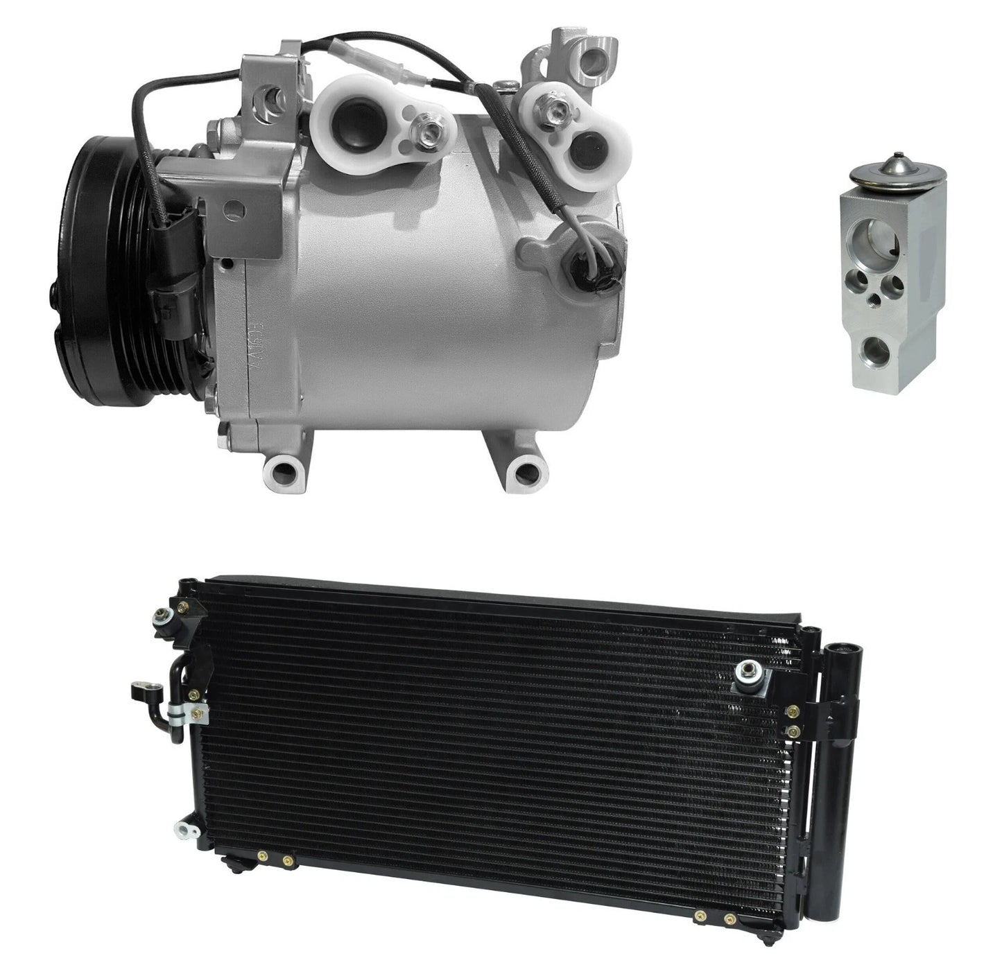 A/C Compressor Kit With Condenser Replacement for Mitsubishi Eclipse 2.4L (2005–2005)