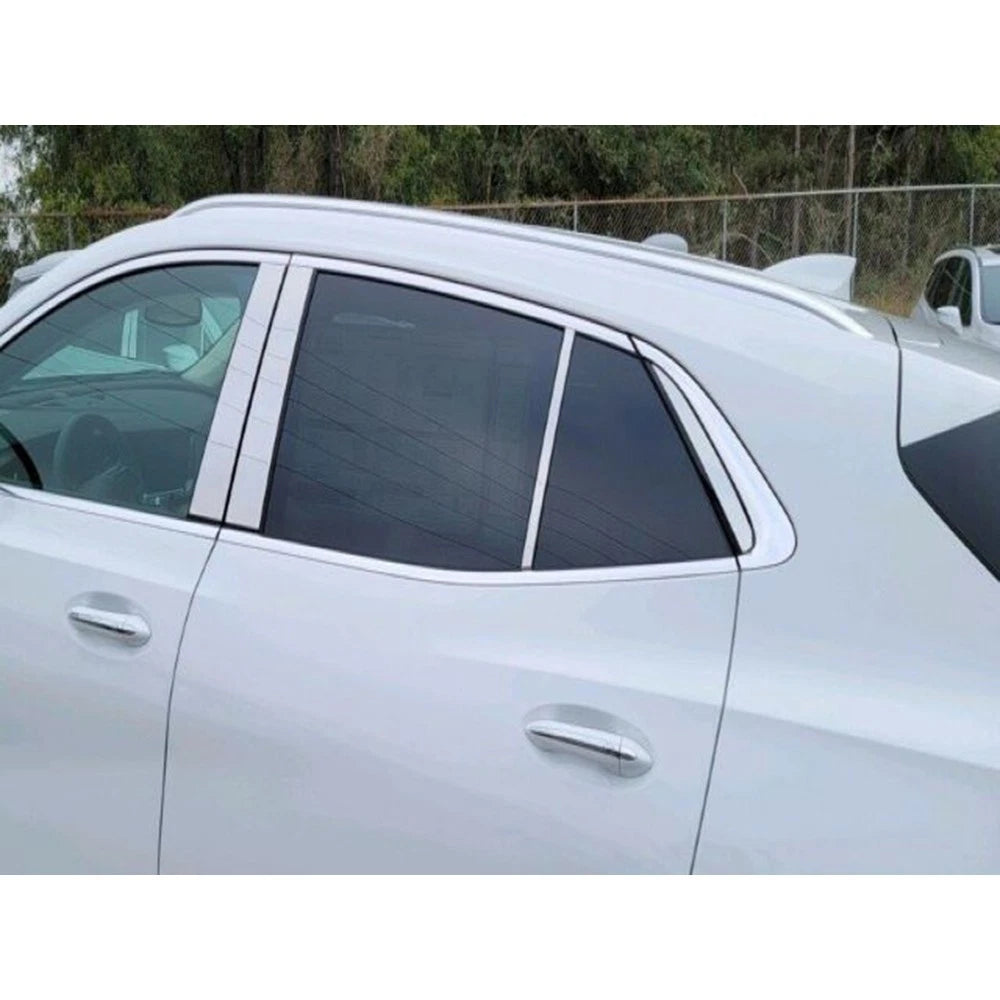8pc. Luxury FX Polished Pillar Post Trim for 2021-2022 Buick Envision Sedan