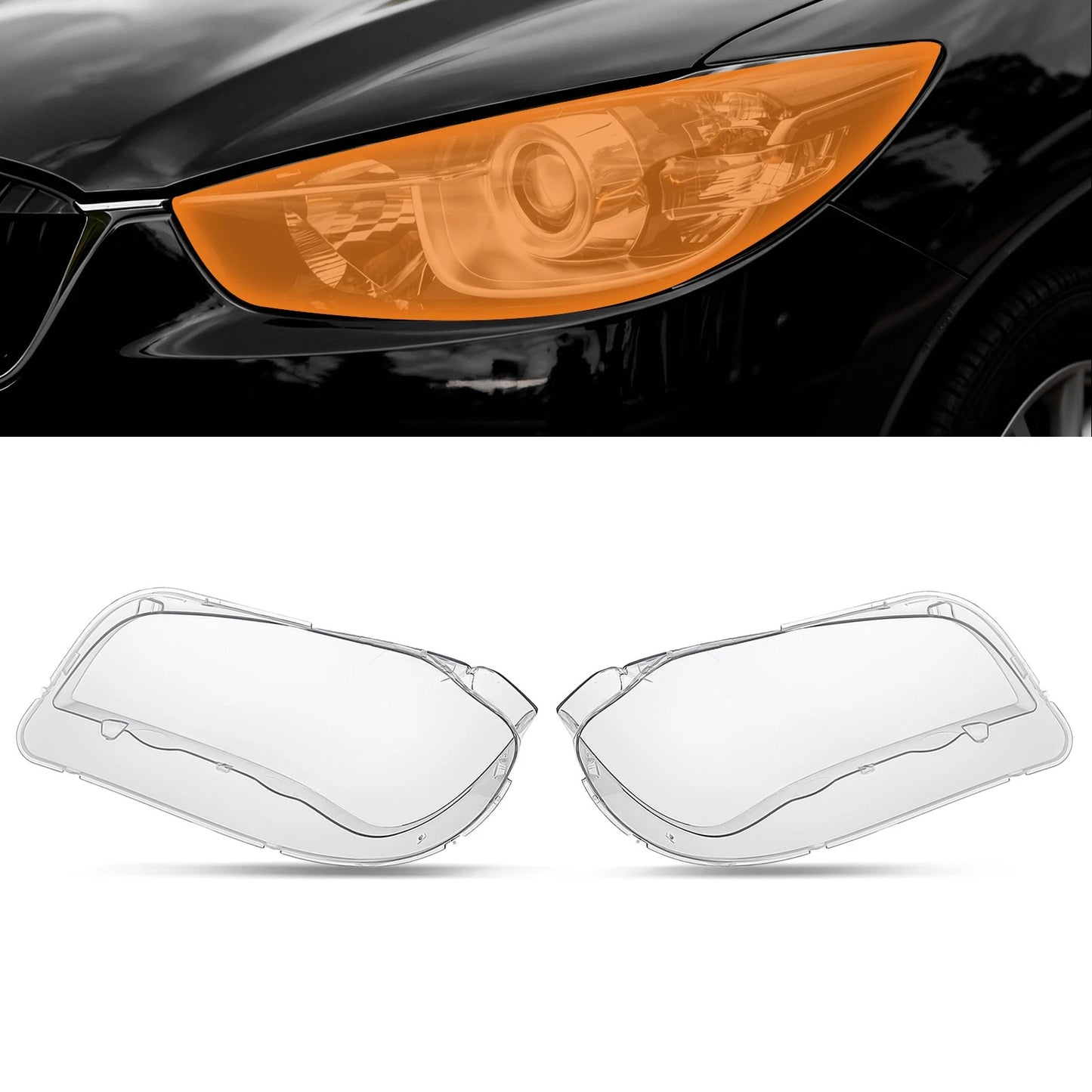 Headlamp Lens Cover for BMW X1 E84 (2010–2015) Left/Right Clear Polycarbonate