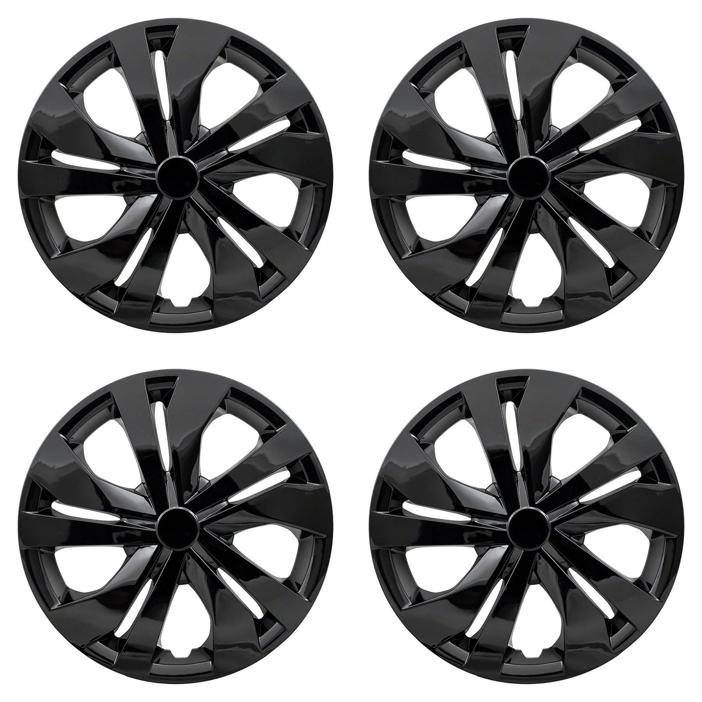 15" 5 Double Spoke Gloss Black Wheel Covers for 2020 Nissan Versa Sedan/S
