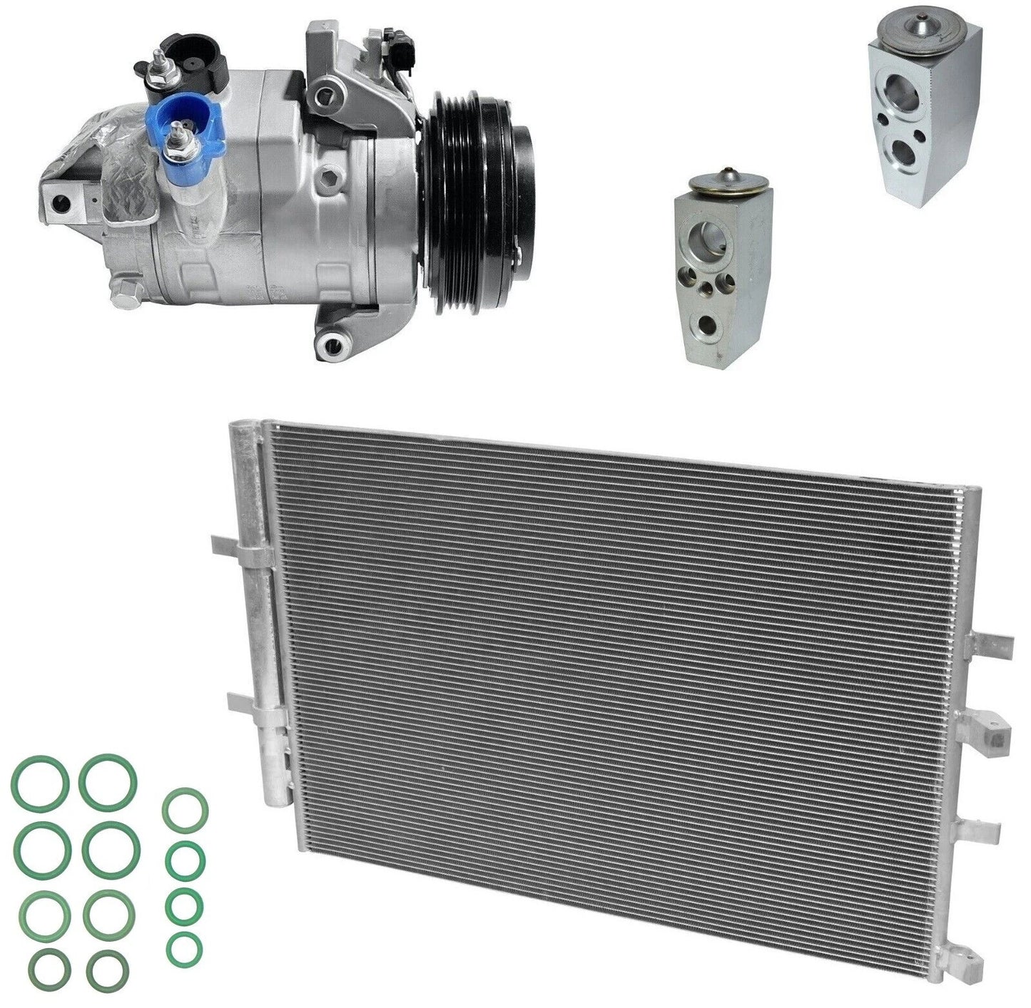 AC Compressor Kit With Condenser for Ford Transit 250 3.5L 3.7L (2019–2019)
