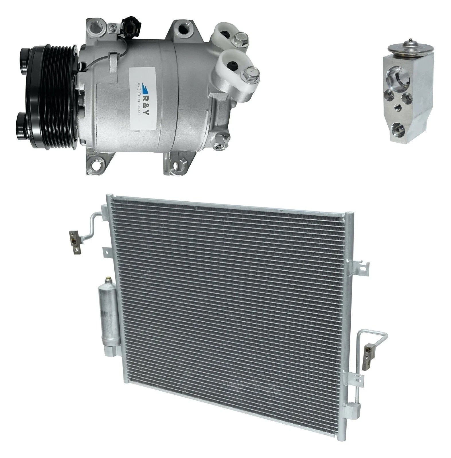 AC Compressor Kit With Condenser for Nissan Titan 5.6L (2019–2019)