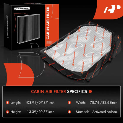 2X Cabin Air Filter for Mercedes-Benz C208 CLK320 (1997–2002)