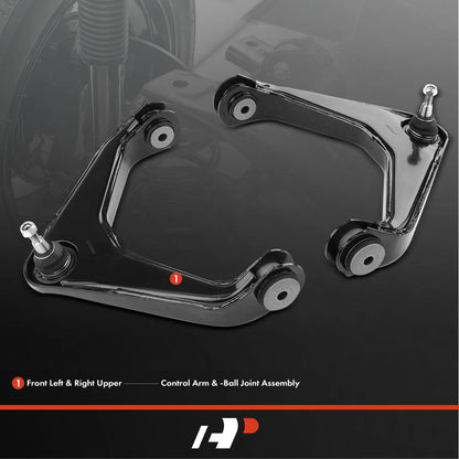 2X Front Upper Control Arm with Ball Joint for Chevy GMC Hummer