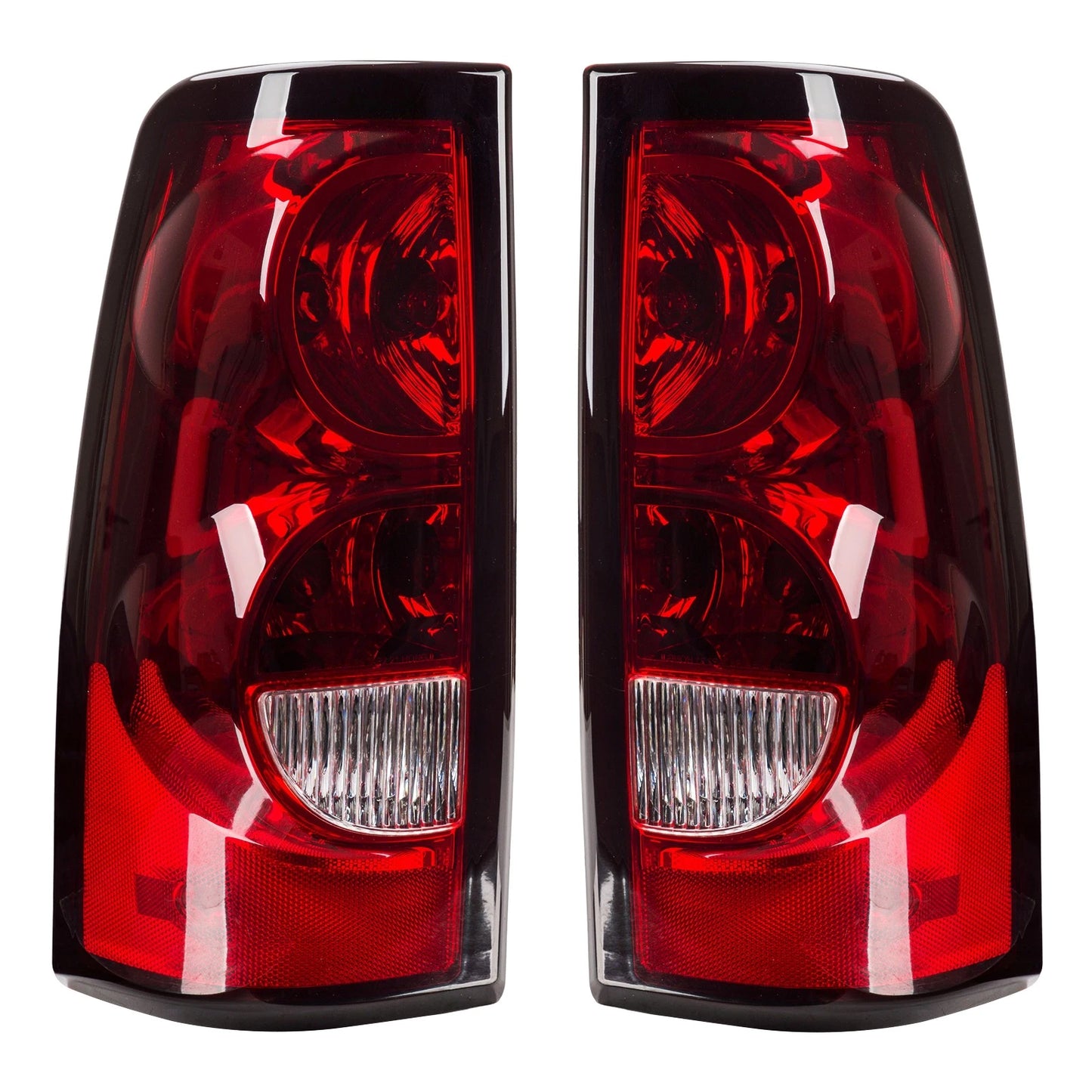 Halogen Tail Light Assembly w/ Bulbs for 2003–2007 Chevy Silverado 1500 2500 HD
