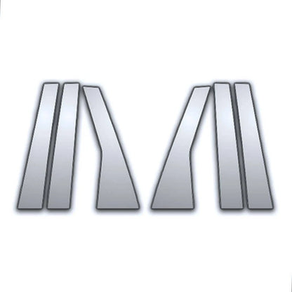 6Pc Chrome Pillar Post Covers for 2001–2008 Honda Fit