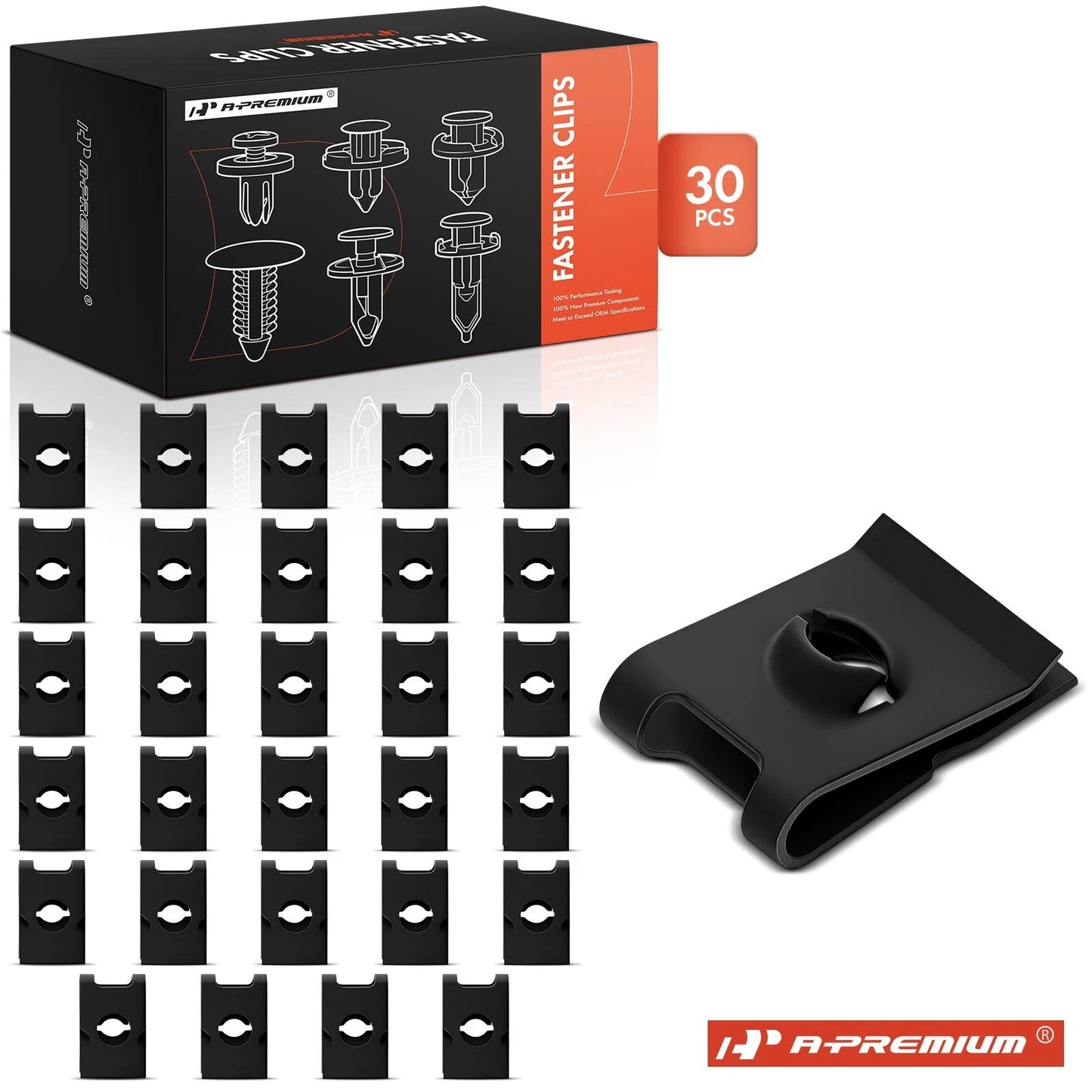 30Pcs U Nuts for Ford Chevrolet Dodge Plymouth (All Years)