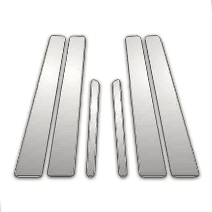 Chrome Pillar Post Covers 6Pc for Lexus LS 460 (2007–2017)