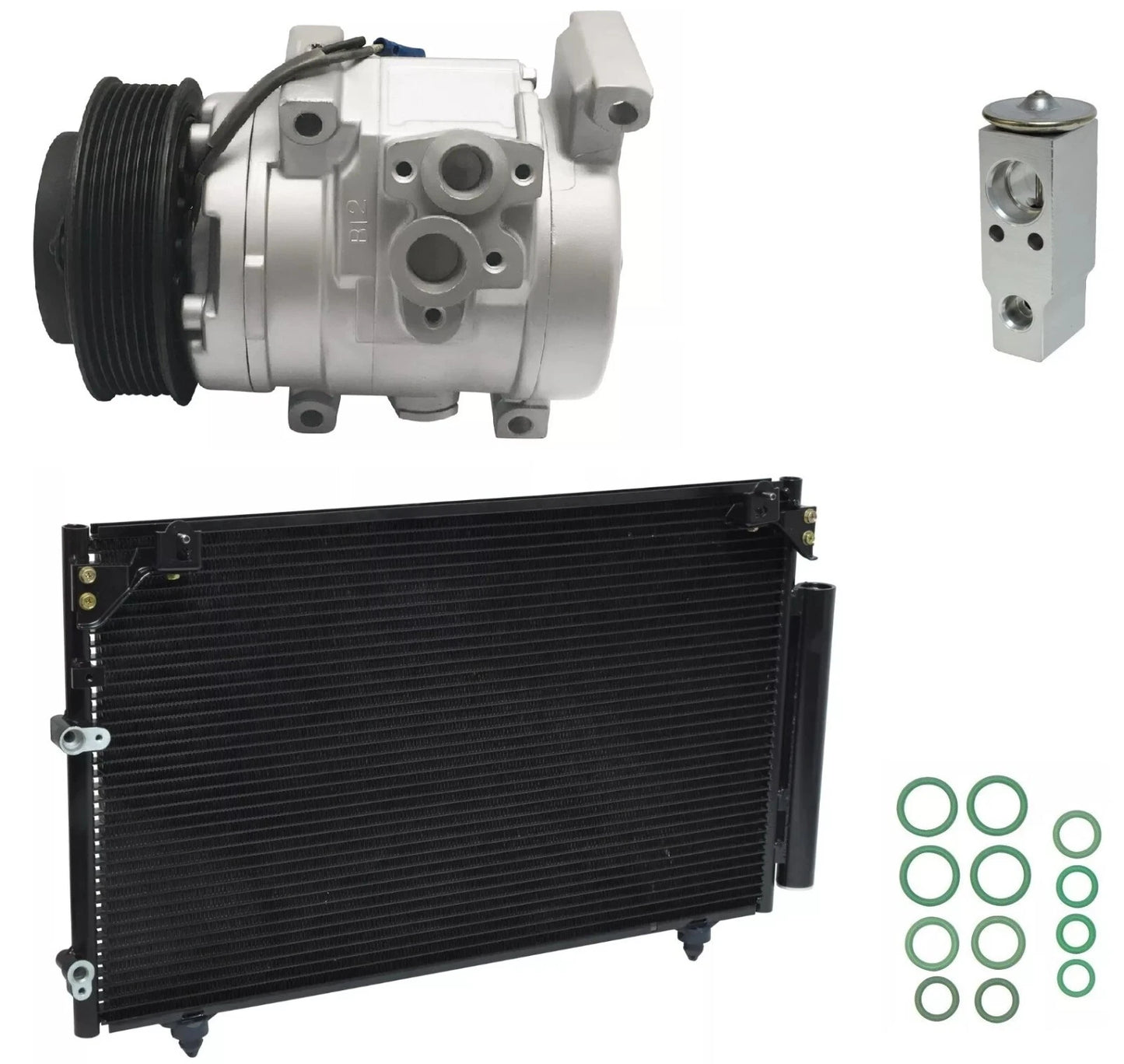 AC Compressor Kit With Condenser for Scion tC 2.4L (2009–2010)