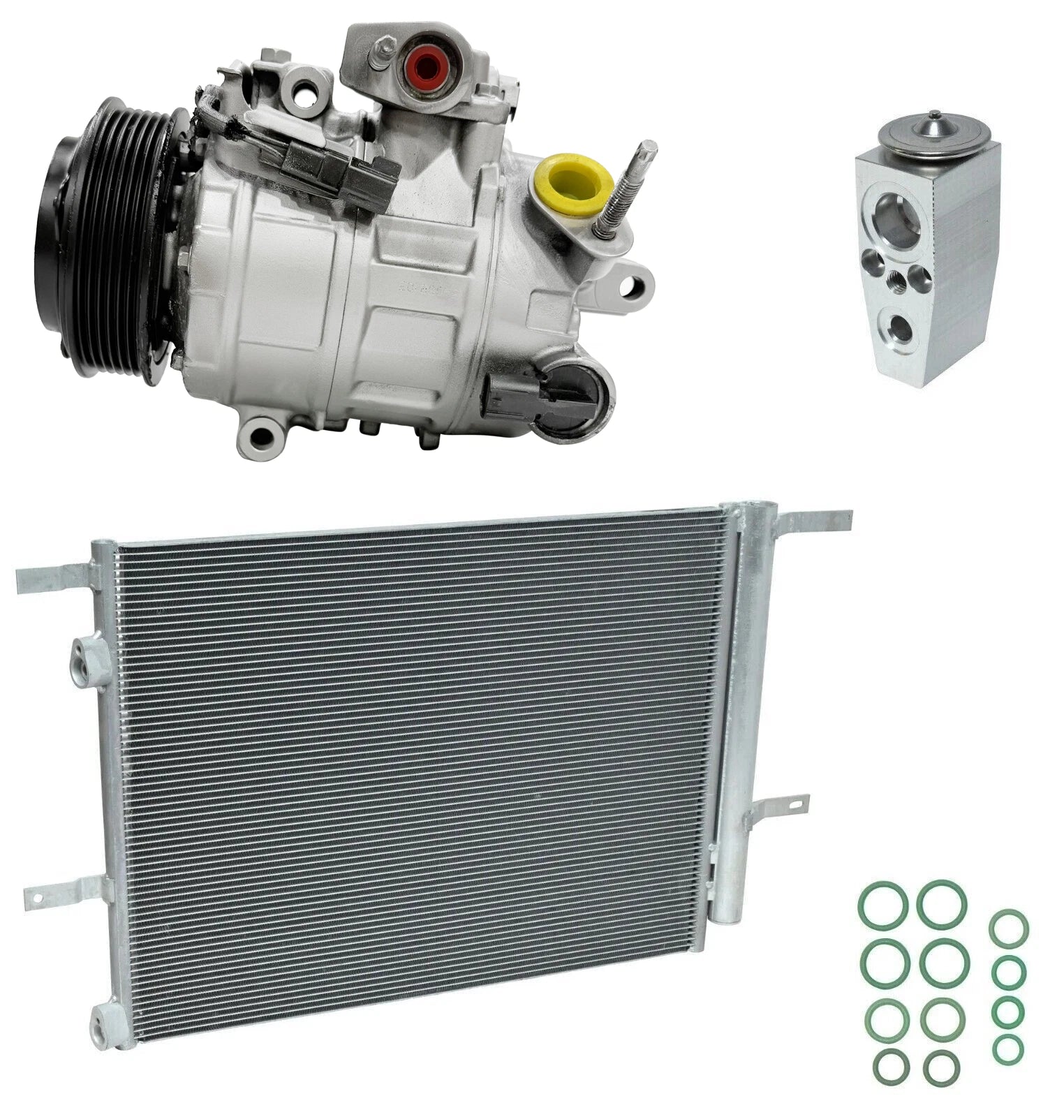 AC Compressor Kit With Condenser for Lincoln MKZ 3.7L V6 (2013–2015)