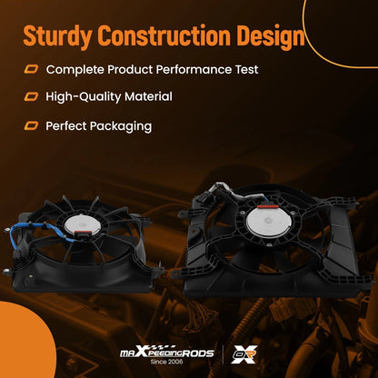 A/C Condenser Radiator Cooling Fan 2PCS for Honda Civic (2012–2015)