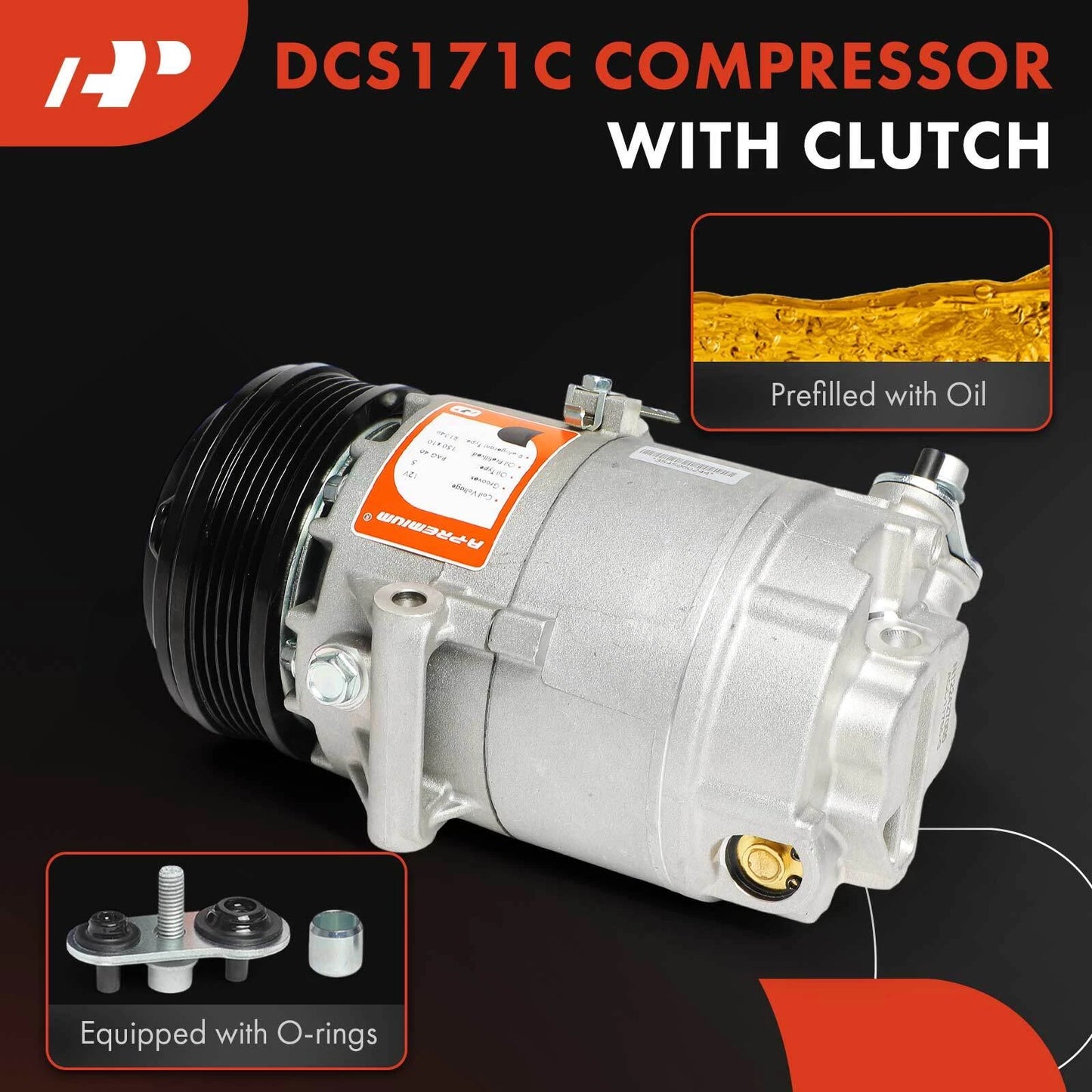 A/C Compressor with Clutch for Chevrolet Corsa Tornado (2003–2008)