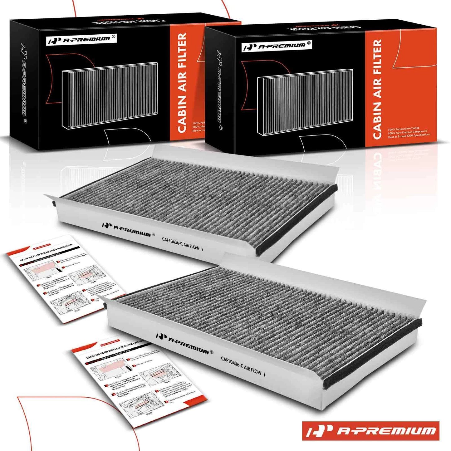 2X Activated Carbon Cabin Air Filter for Mercedes-Benz Sprinter (2007–2018)