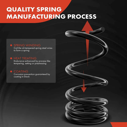 2X Front Coil Springs for Chevrolet Camaro (1967–1969) Olds Omega (1973–1974)
