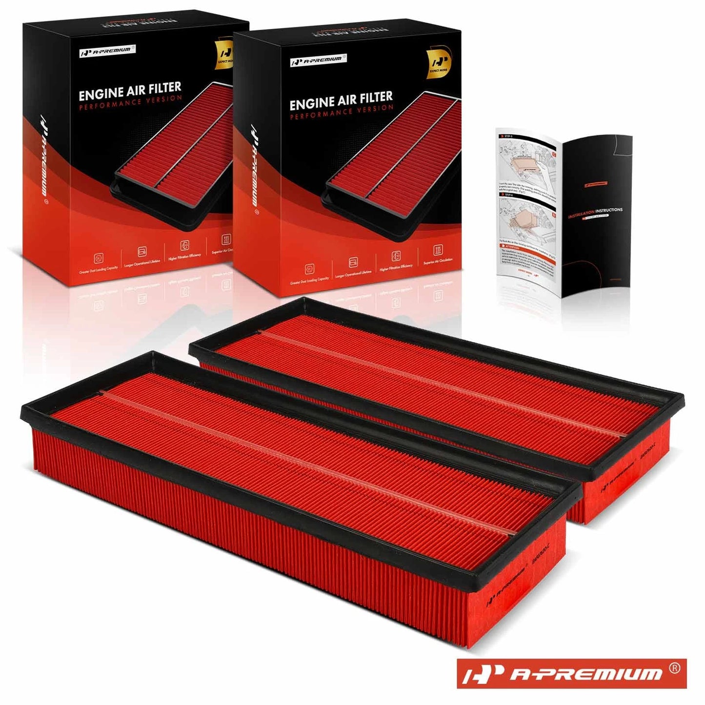 2X Performance Engine Air Filter for Dodge Ram 2500