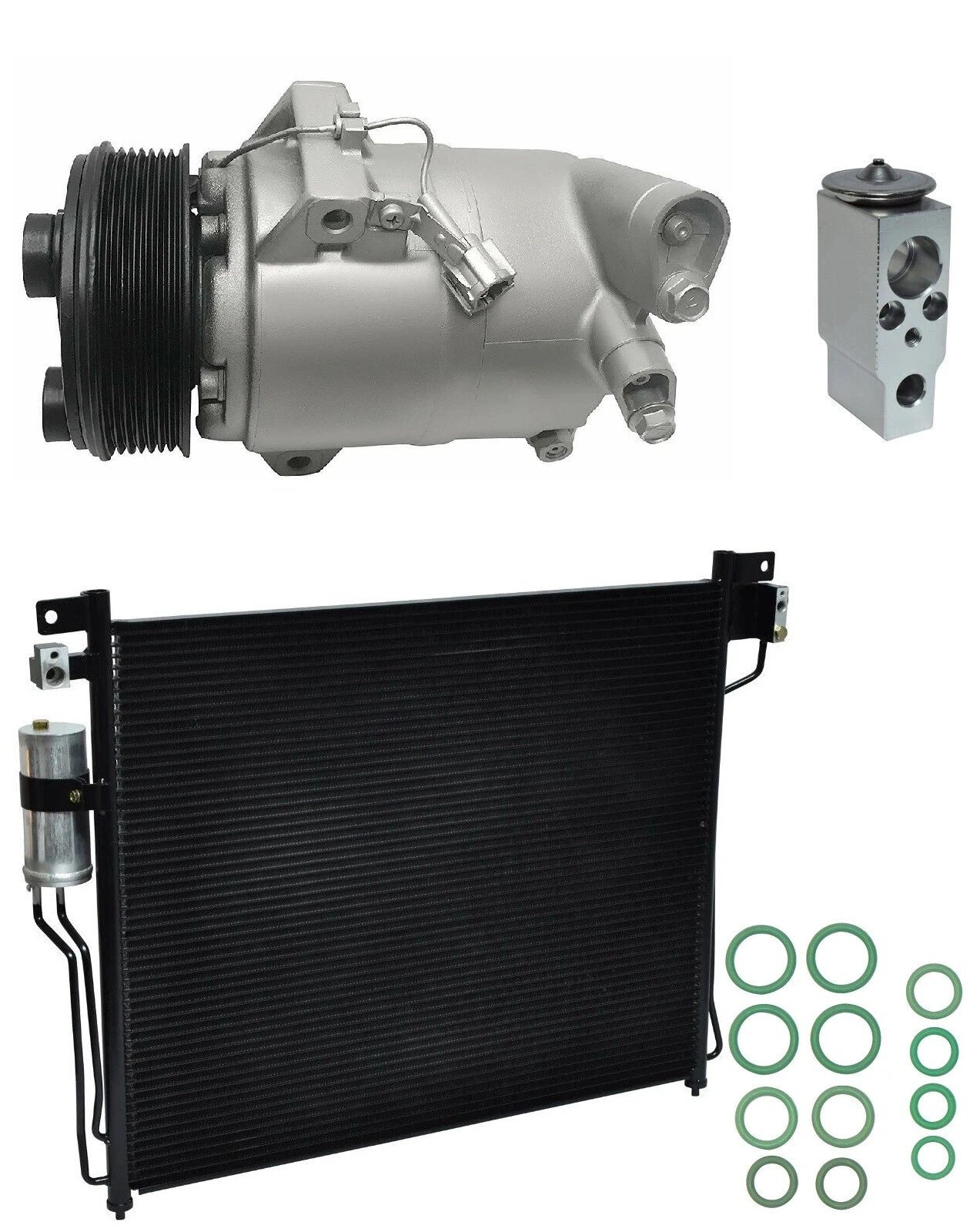 AC Compressor Kit With Condenser for Nissan Pathfinder 4.0L (2008–2012)