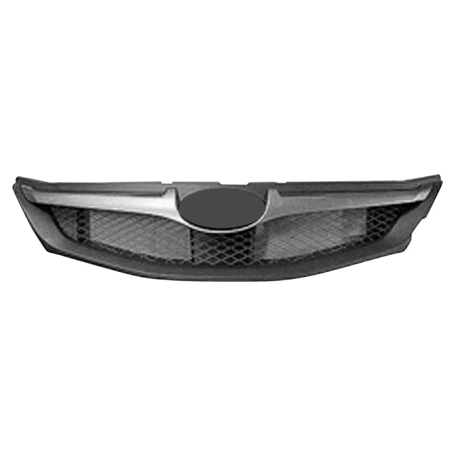 Replacement Gray/Silver Plastic Front Grille For 2008-2010 Subaru Impreza Wrx