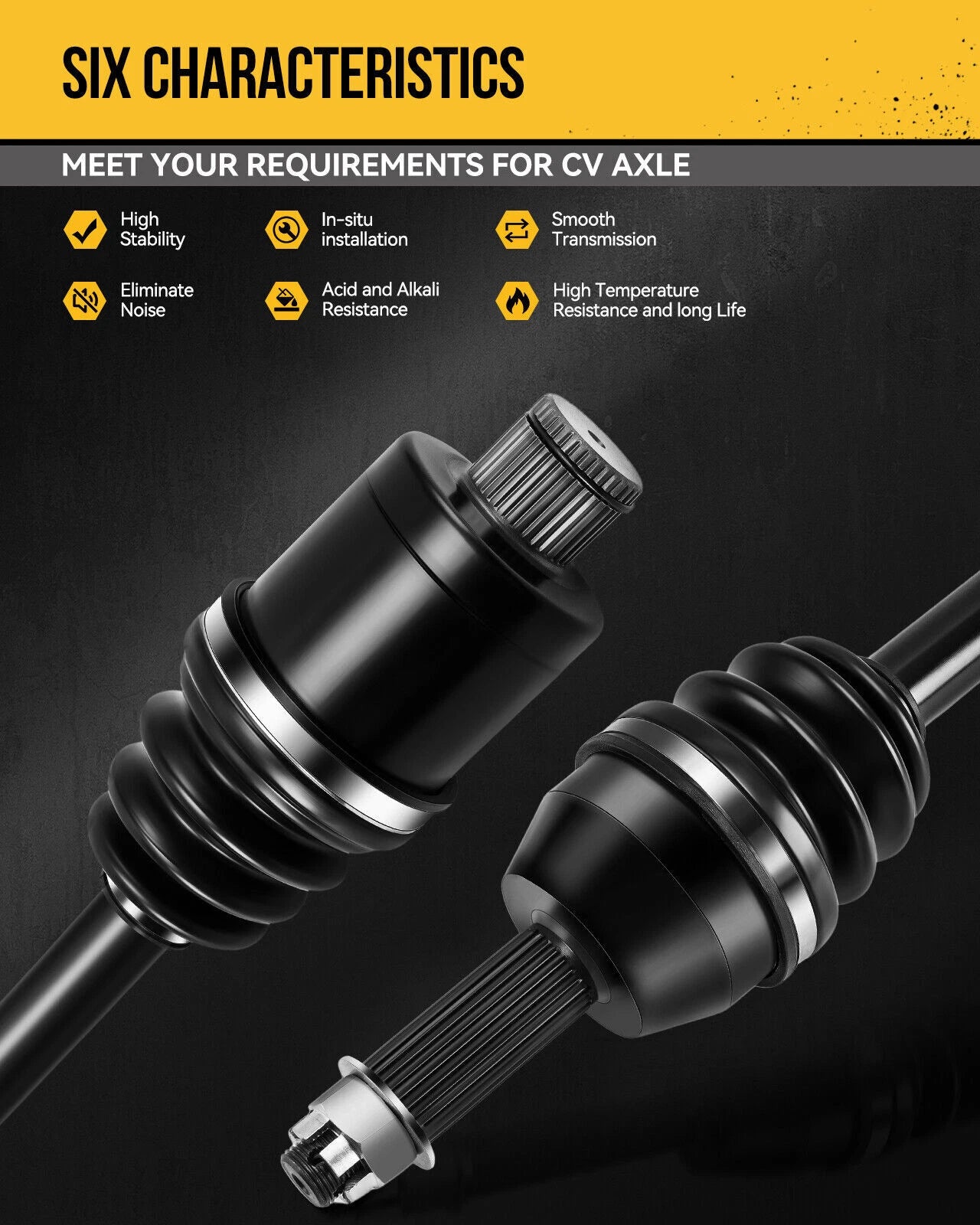 CV Axle Shaft Assembly for BMW X3 2004–2008 Rear Right