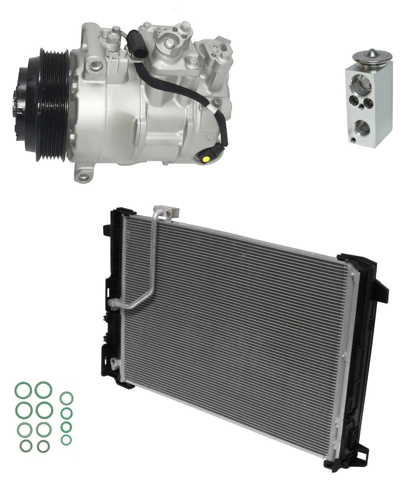 A C Compressor Kit with Condenser for Mercedes SLK55 AMG (2013–2013)