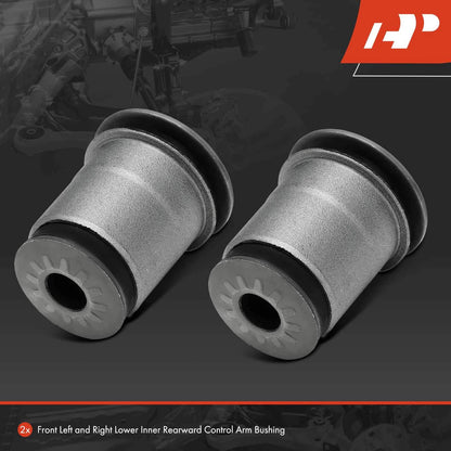 2X Front Lower Inner Rearward Control Arm Bushing for Chevy GMC