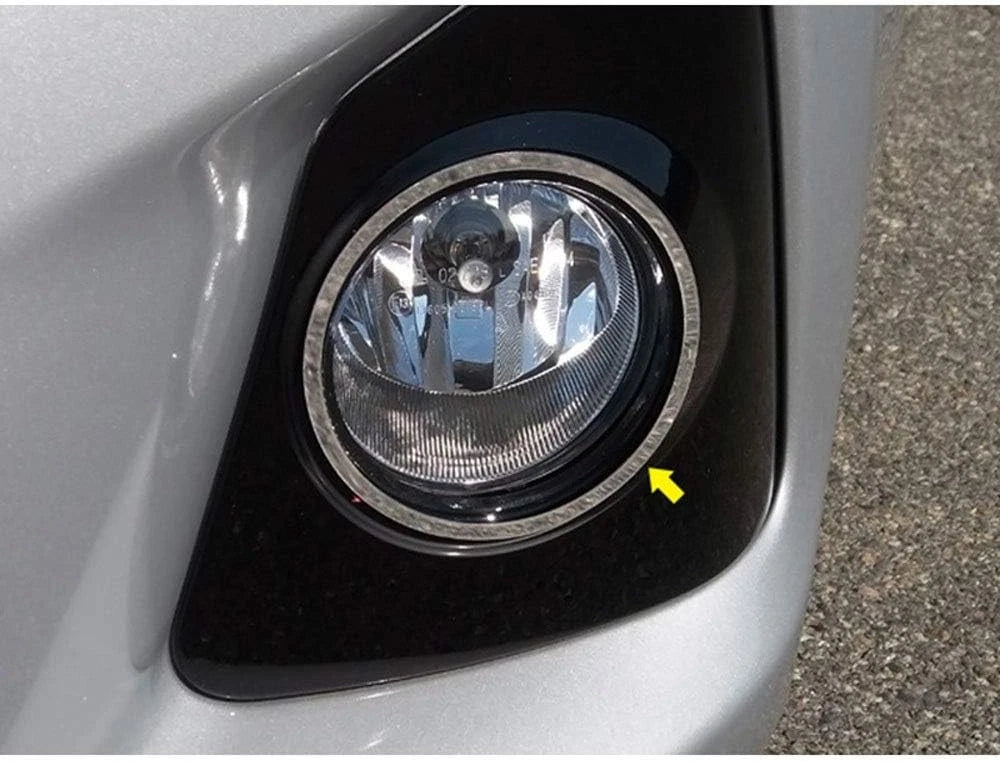 2pc. Luxury FX Stainless Front Fog Light Accent Trim for 14-16 Toyota Corolla 4D