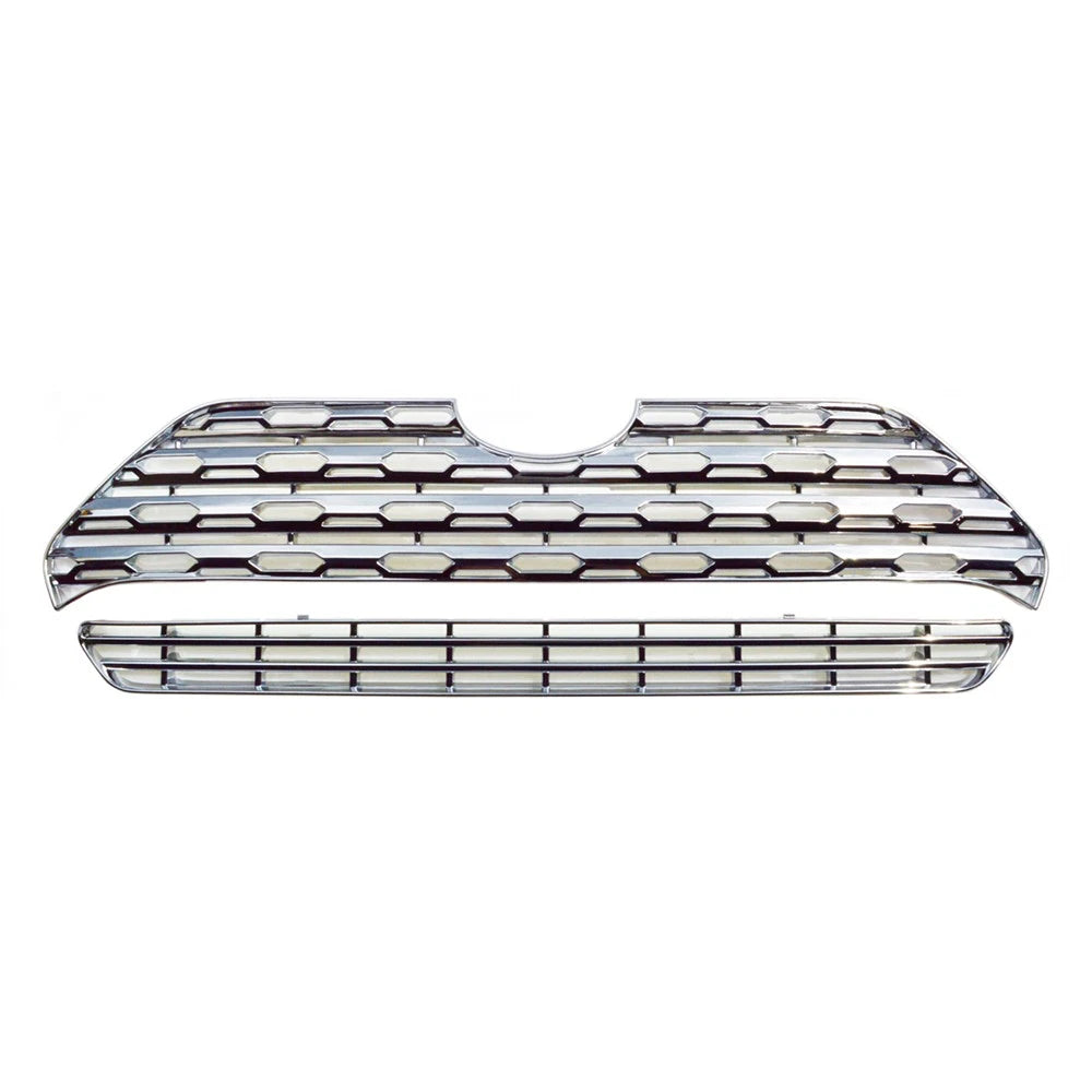 2pc Grille Insert Replacement for 2019–2021 Toyota RAV4 Chrome Plated