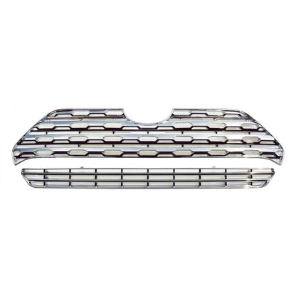 2pc Grille Insert Replacement for 2019–2021 Toyota RAV4 Chrome Plated