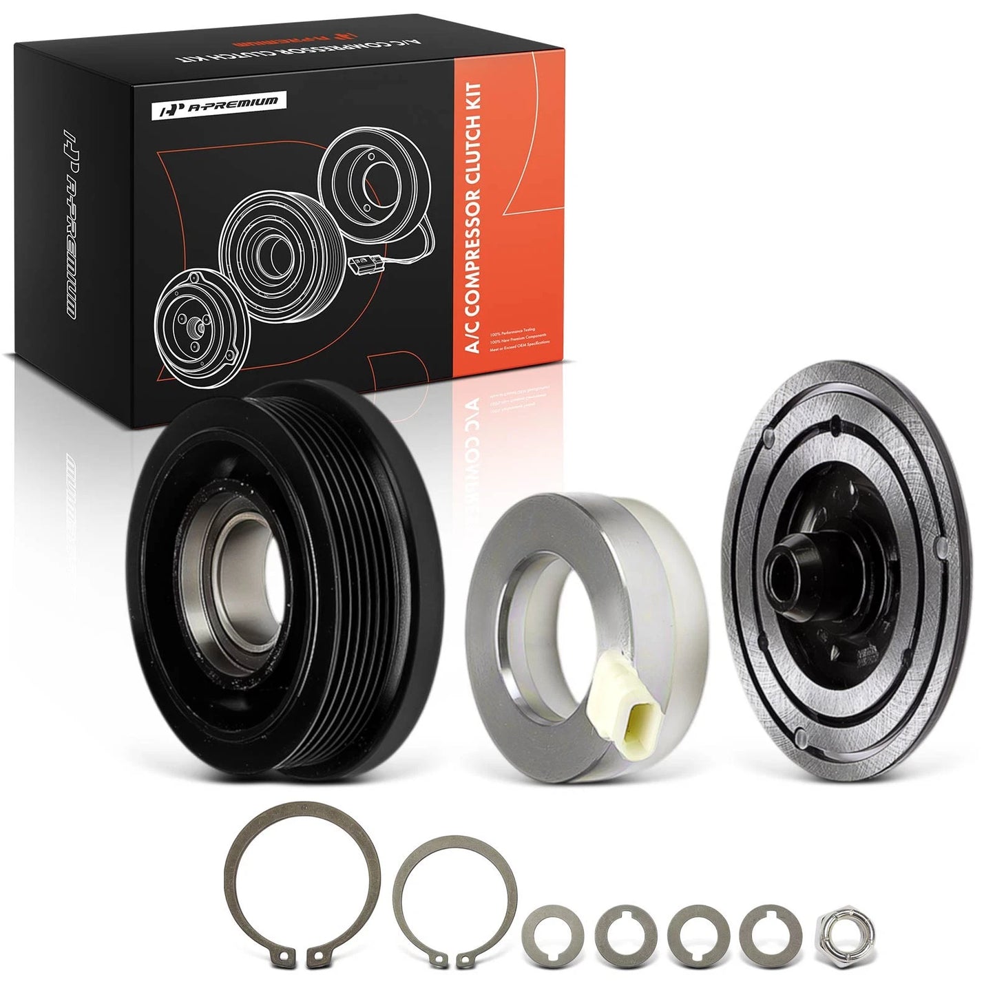 A/C Compressor Clutch Kit with 6-Groove Pulley for Buick LeSabre (1999–2005)