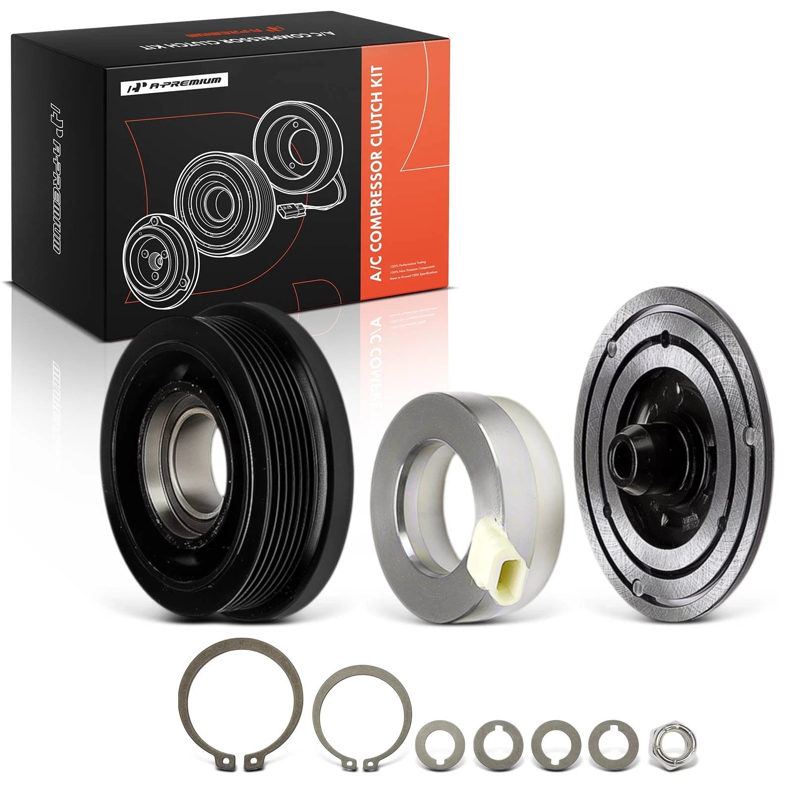 A/C Compressor Clutch Kit with 6-Groove Pulley for Buick LeSabre (1999–2005)