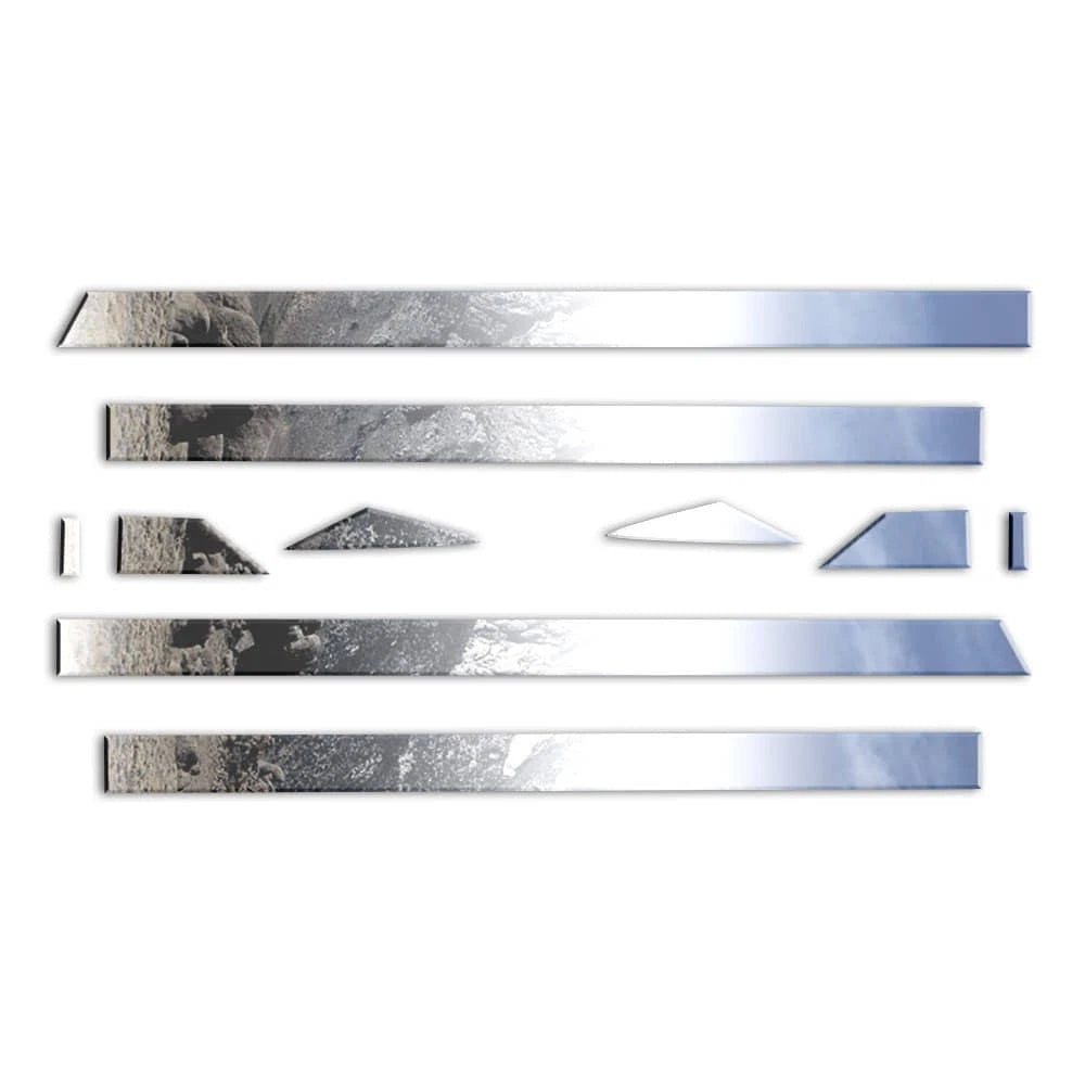 Diamond Grade 10pc 2 1/4" Accent Trim for 2014-18 Chevy Silverado Crew 5.8' Bed