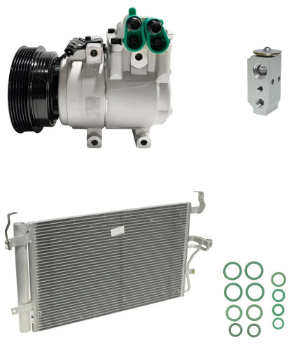 AC Compressor Kit With Condenser for Hyundai Tiburon 2.7L (2006–2008)