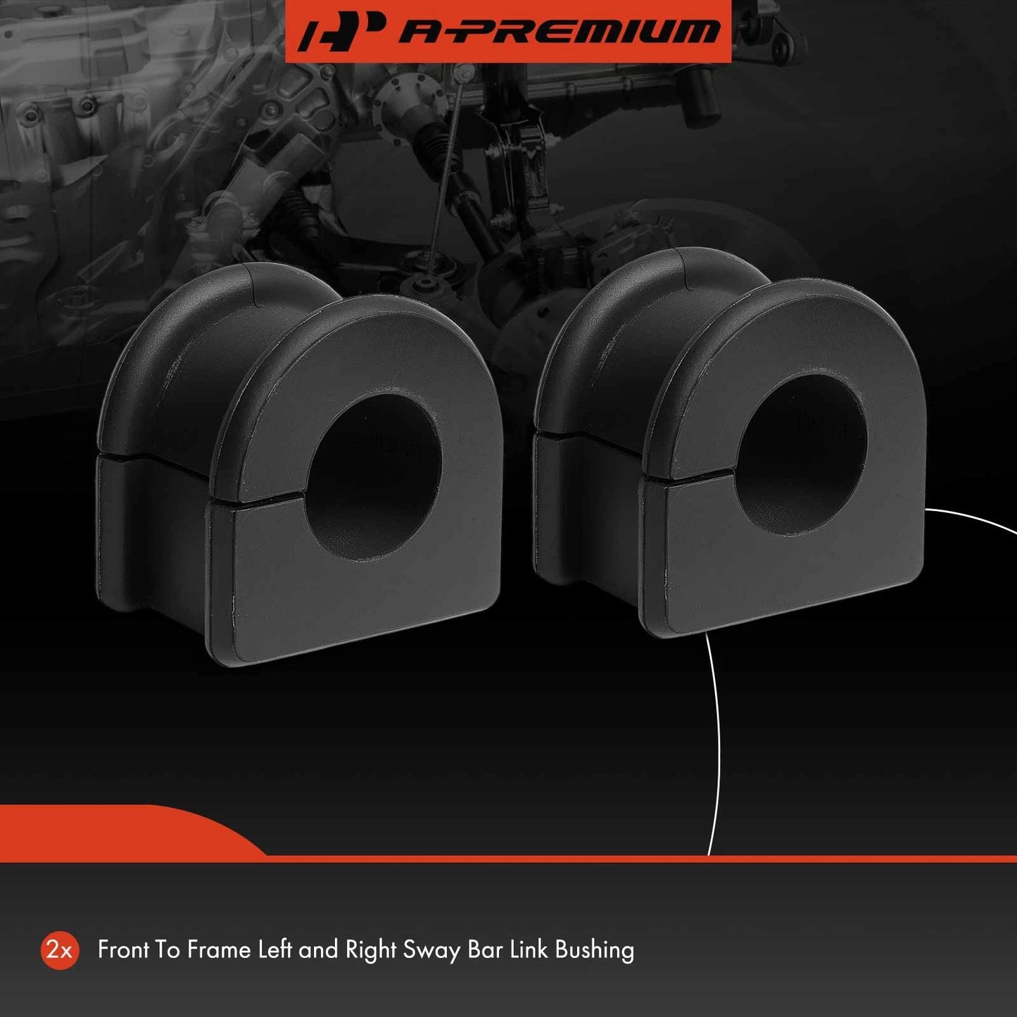 2x Front Sway Bar Bushing Kit for Chevy Equinox GMC Terrain (2010–2017)