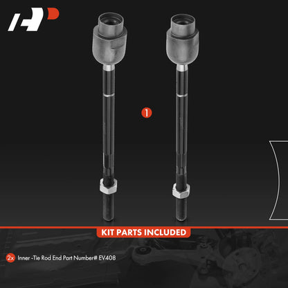 2X Inner Tie Rod Ends for Chevy Malibu (1997–2003) Oldsmobile Alero Pontiac