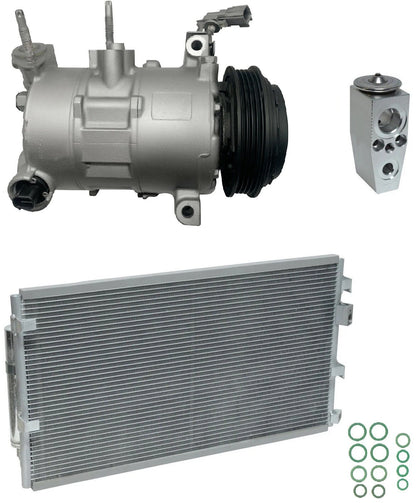 AC Compressor Kit W Condenser for Ford Mustang EcoBoost 2.3L (2018–2018)