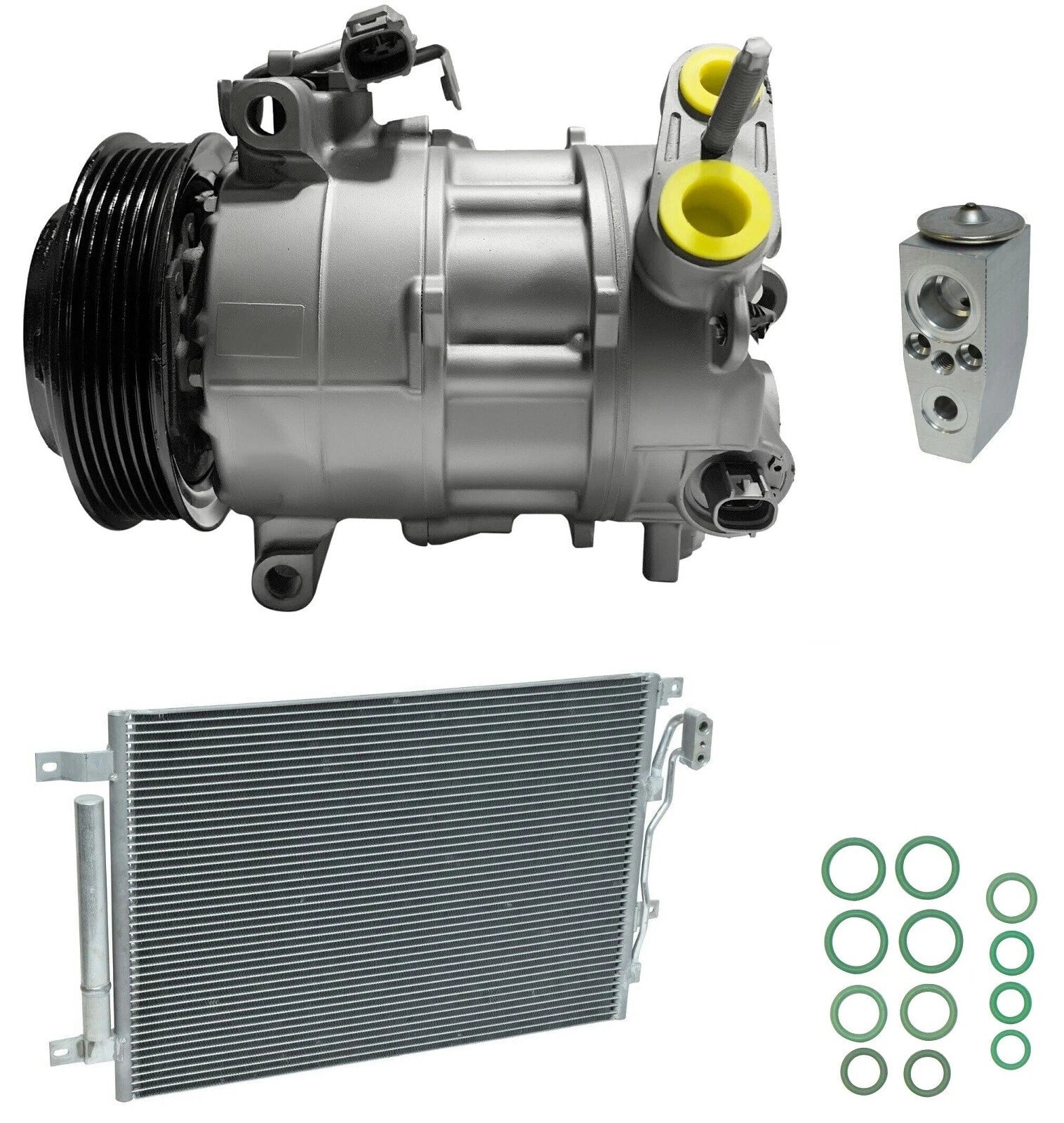 A/C Compressor Kit with Condenser for Dodge Dart 2.0L (2015–2016)