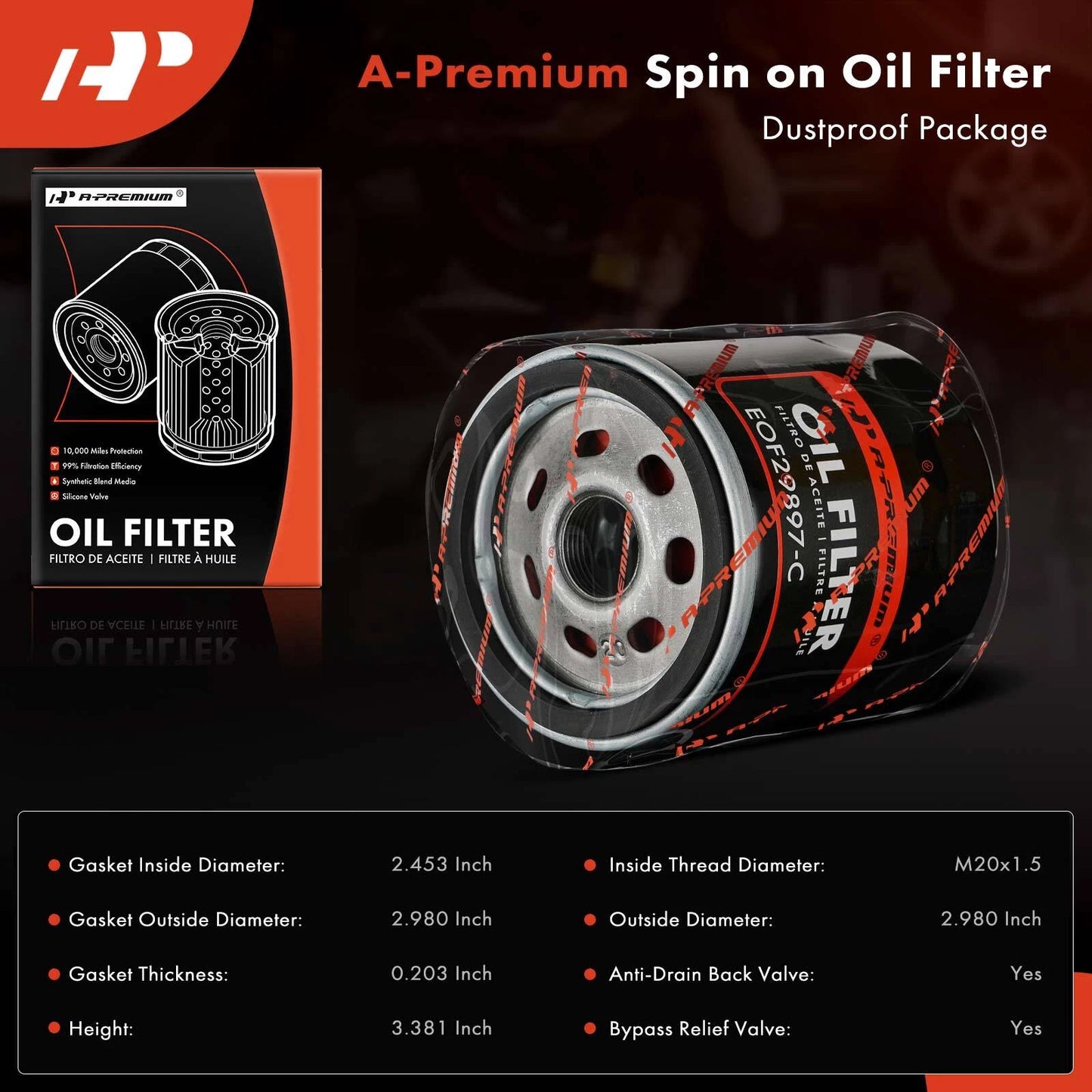 6X Engine Oil Filter for Suzuki Verona Chevrolet Epica (2004–2006)