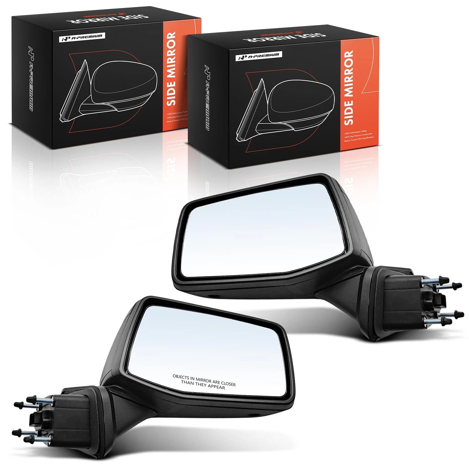 2X Power Mirror Manual Fold Heated for Chevy Silverado 1500 (2019–2025)