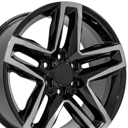20" Machined Black Wheel for 1988-2000 Chevy C2500 - RVO2272 - RVO2272