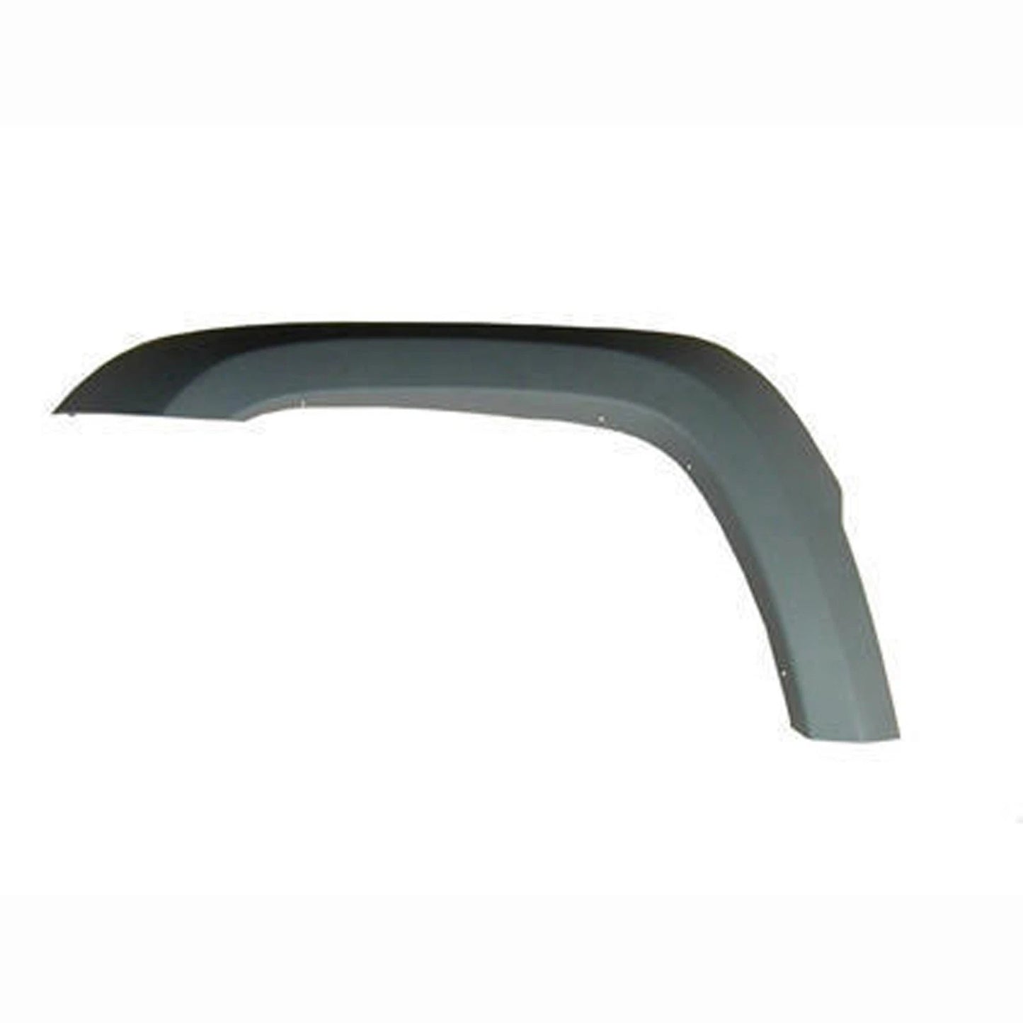 Replacement Gray Textured Polypropylene Driver Front Fender Flare w/o Rivets