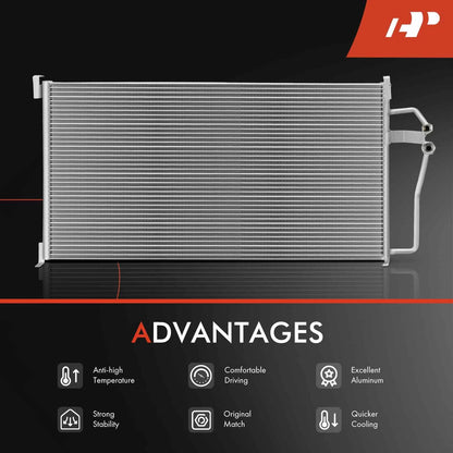 A/C Condenser with Bracket for Buick LeSabre, Park Avenue, Oldsmobile 88, 98