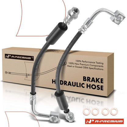 2X Rear Brake Hydraulic Hose for Chevrolet Malibu (2016–2018)