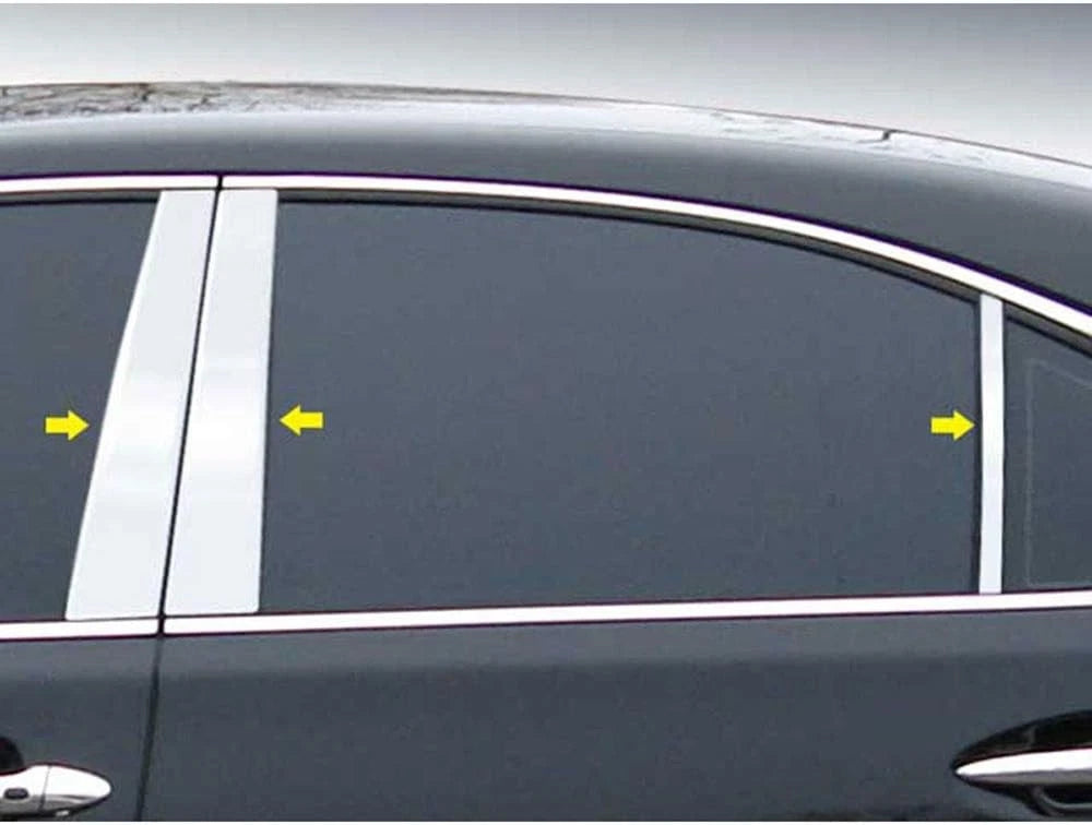 6pc. Luxury FX Chrome Pillar Post Trim For 2007-2017 Lexus LS460