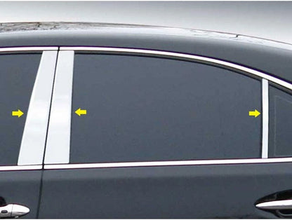 6pc. Luxury FX Chrome Pillar Post Trim For 2007-2017 Lexus LS460