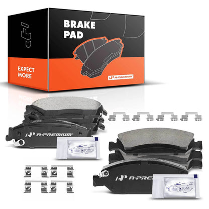 8x Ceramic Brake Pads for Chevy Silverado GMC Sierra (2004–2013)