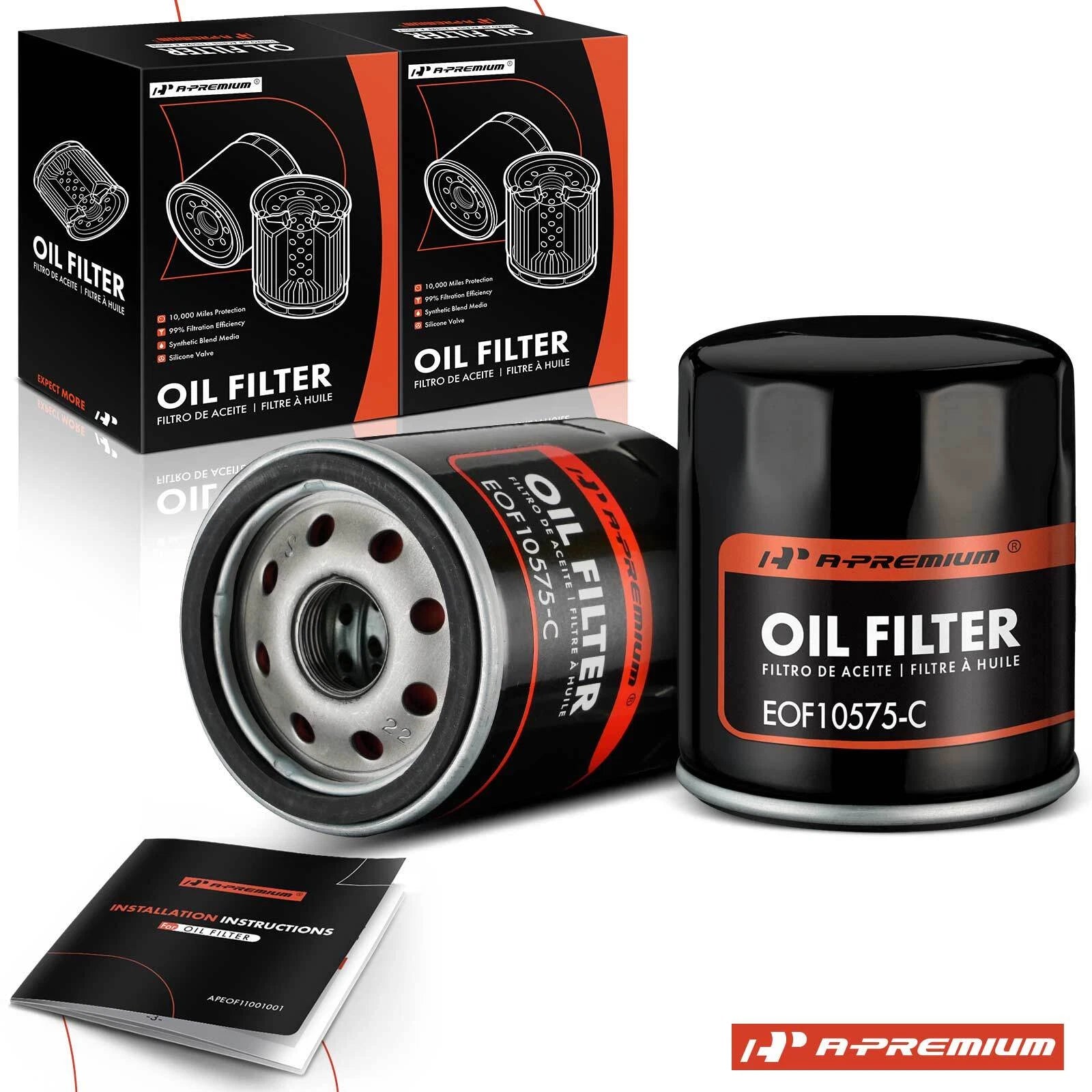 2X Engine Oil Filter for Ford F-150 (2011–2023) Chevrolet Silverado 1500