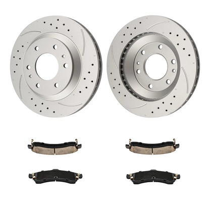 Drilled & Slotted Brake Kit for Chevrolet Trailblazer (2002–2005)