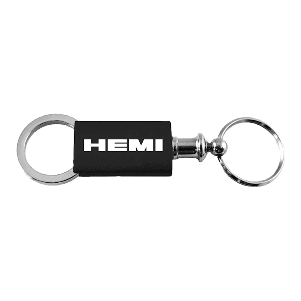 Black Anodized Aluminum Valet Keychain - Officially Licensed for Hemi Vehicles