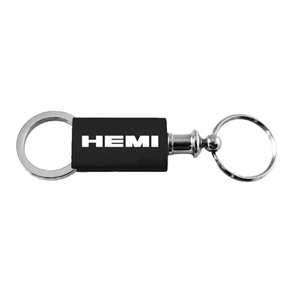 Black Anodized Aluminum Valet Keychain - Officially Licensed for Hemi Vehicles