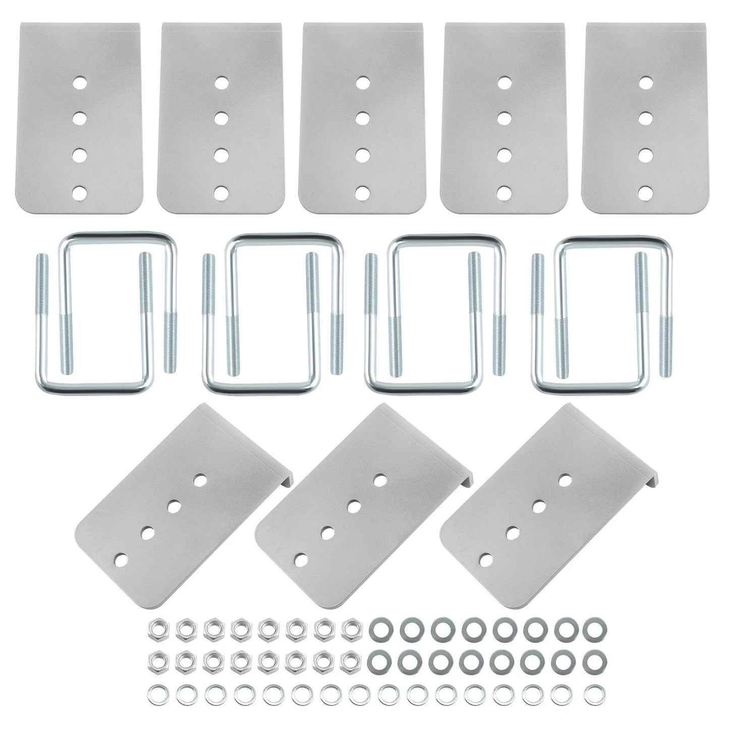 8" Galvanized L-Type Bunk Bracket Kit for Boat Trailer (3x3) (2010–2015)